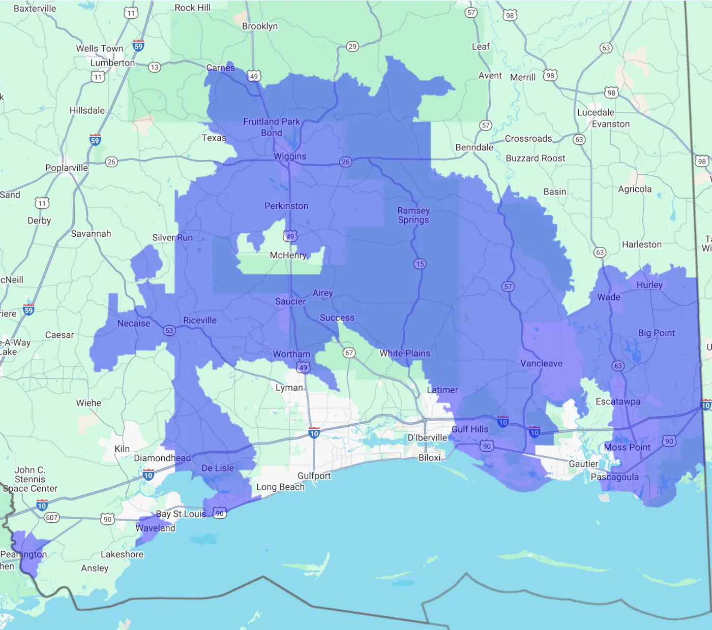 service-area-leisure-pools-coastal-mississippi Pool installations for Saucier, Biloxi, Gulfport, Bay St. Louis, Ocean Springs, Wiggins, Long Beach, and Pass Christian